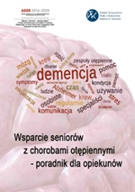 Okładka poradnika dla opiekunów seniorów z chorobami otępiennymi